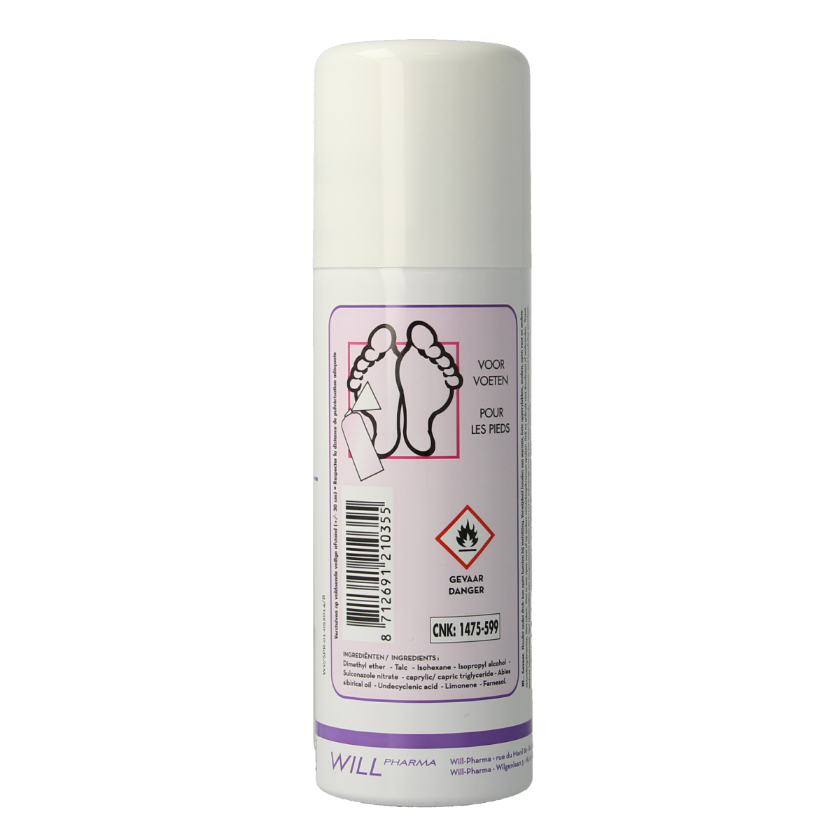 Spreemyk Poederspray voeten 125.00 Milliliter