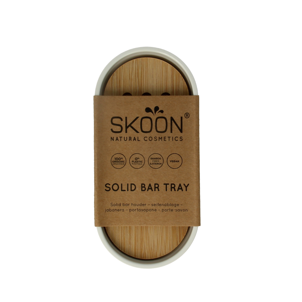 Skoon Solid bar houder wit L 1.00 Stuks