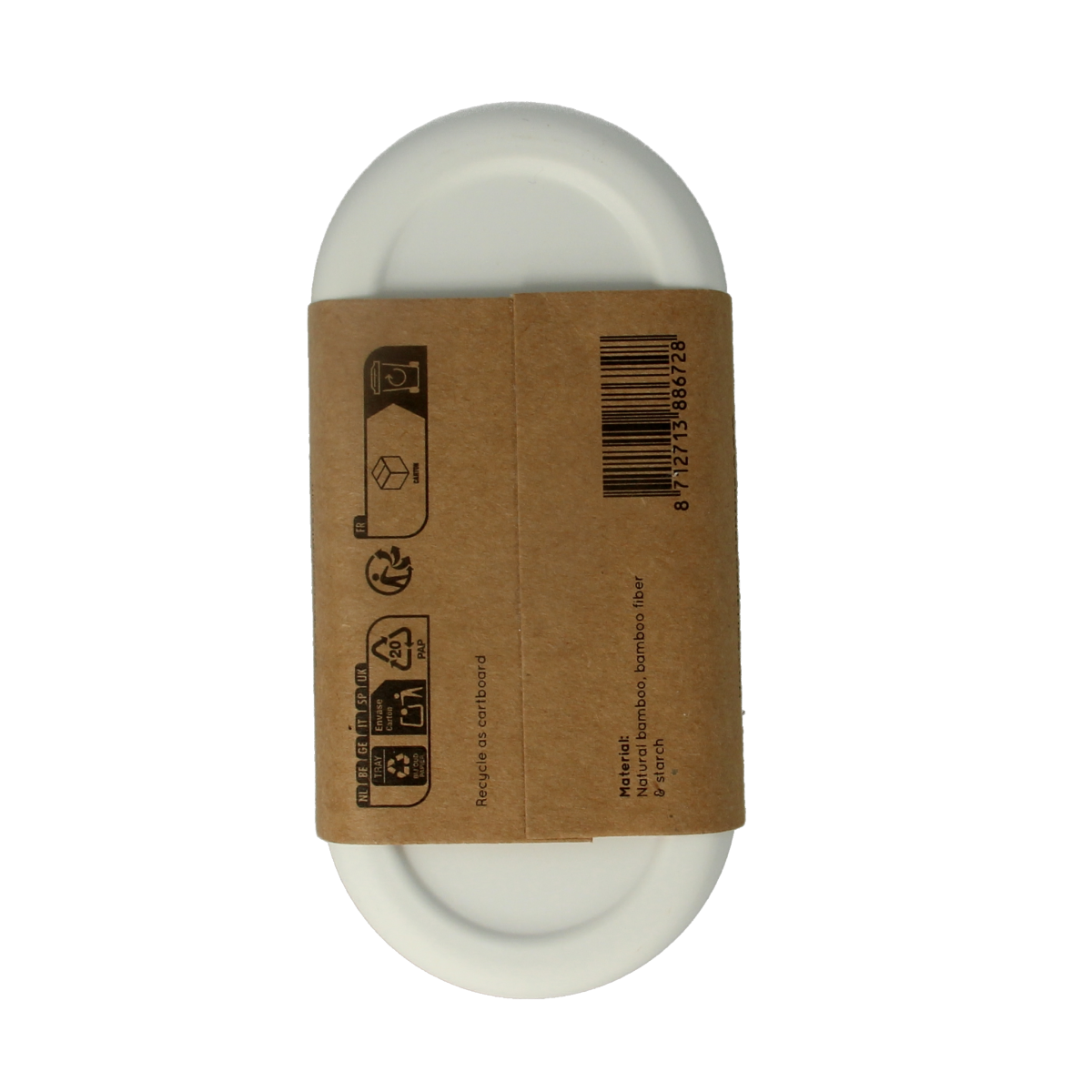 Skoon Solid bar houder wit L 1.00 Stuks