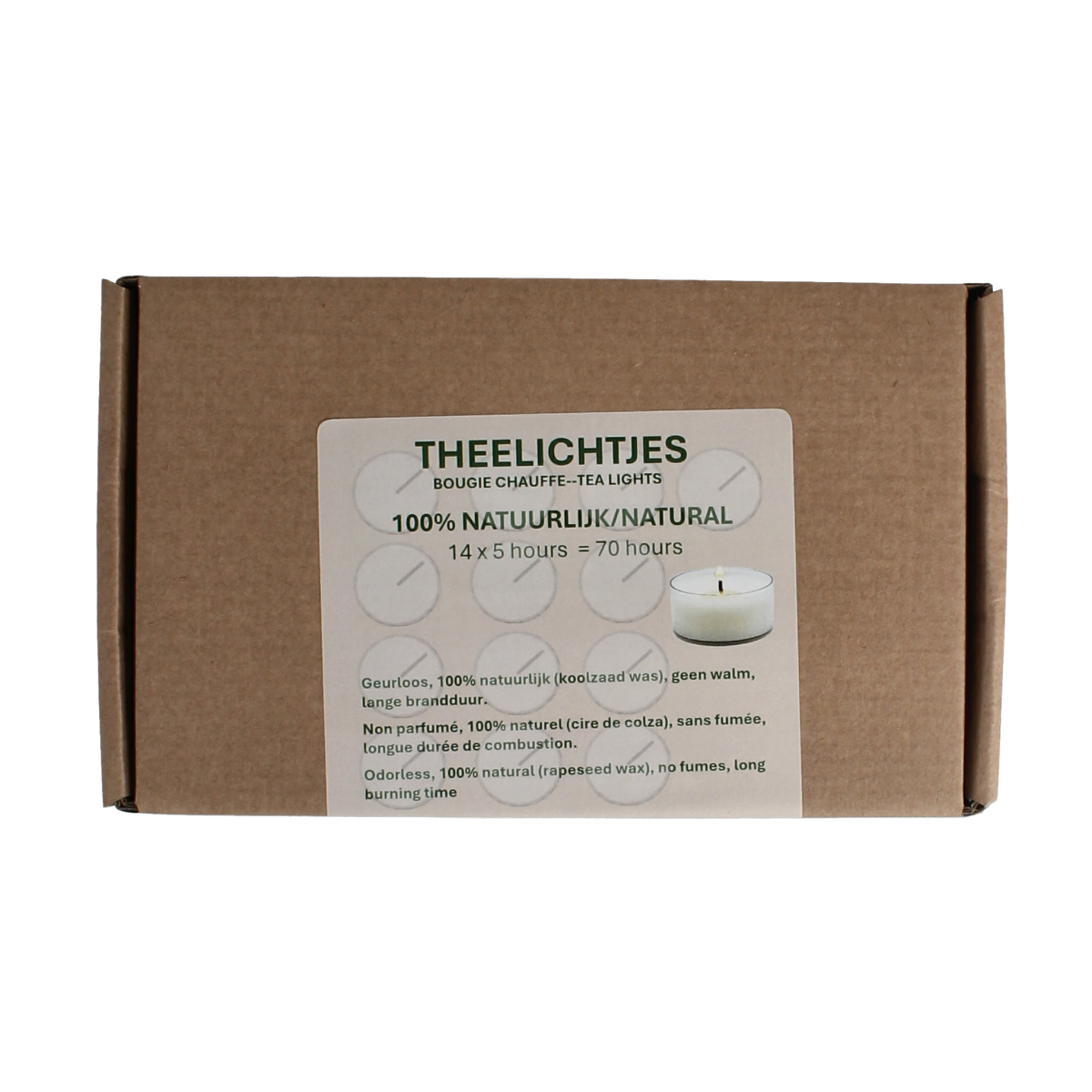 Soylites Natural theelichtjes 14 stuks 14.00 Stuks