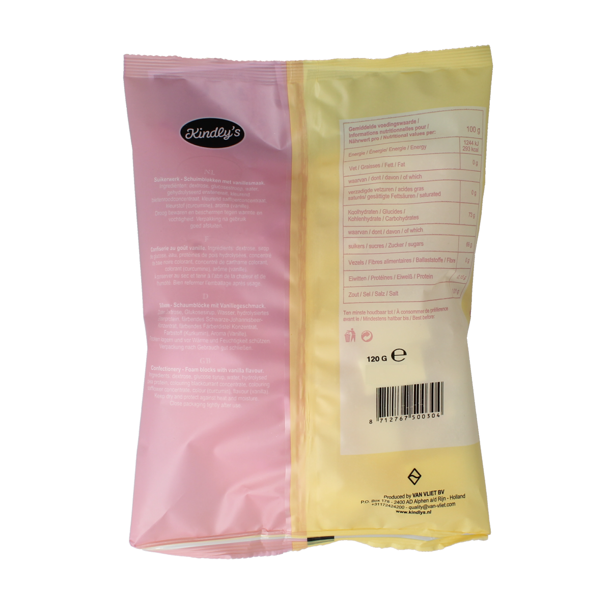 Kindly's Schuimblokjes 120.00 Gram