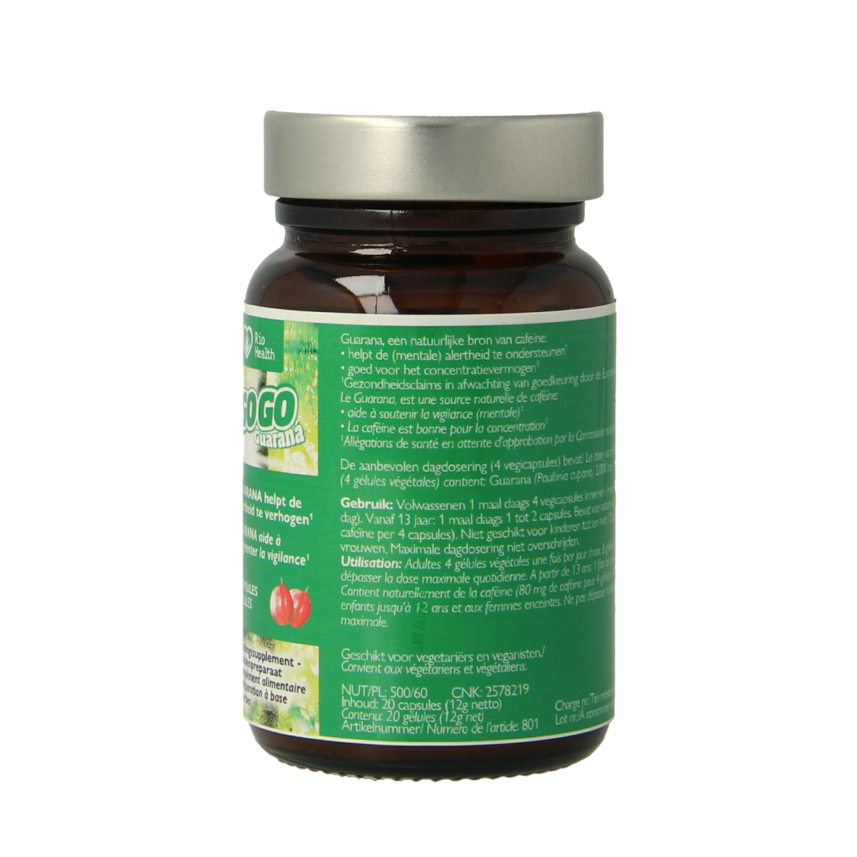 RIO Gogo guarana 500mg 10 dagen 20.00 Capsules