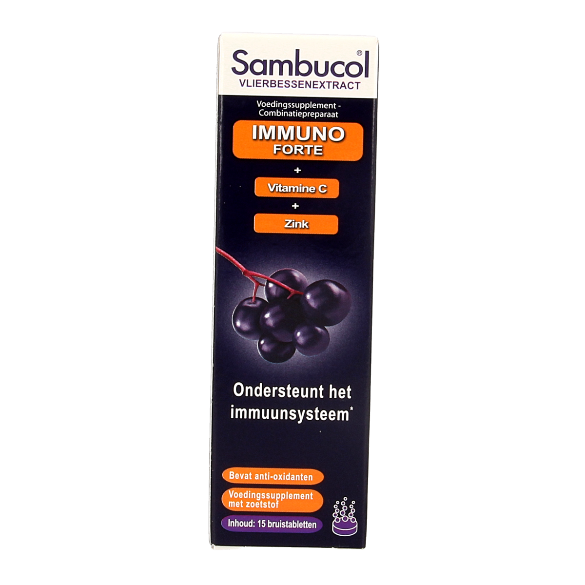 Sambucol Immuno forte bruistabletten suikervrij 15.00 Bruistabletten