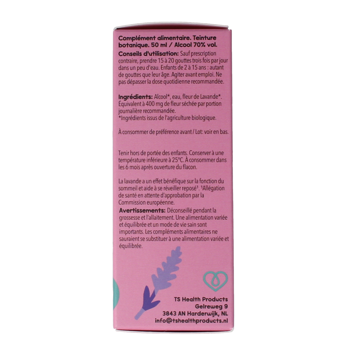 Cruydhof Lavendula officinalis flor/lavendel bio 50.00 Milliliter