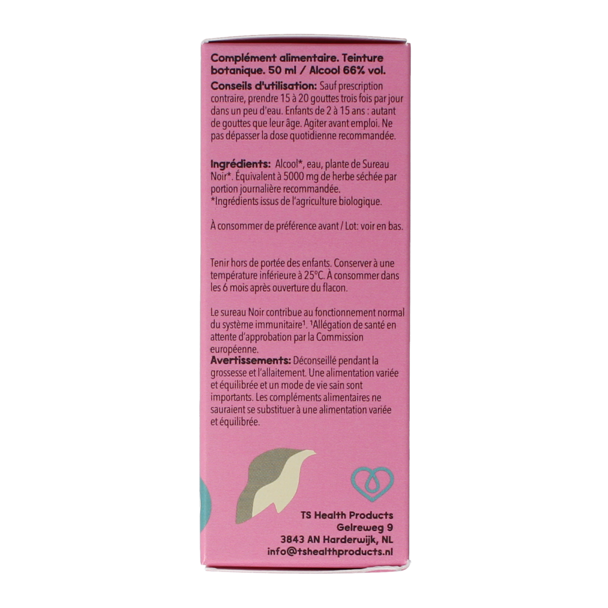 Cruydhof Sambucus nigra herb/gewone vlier bio 50.00 Milliliter