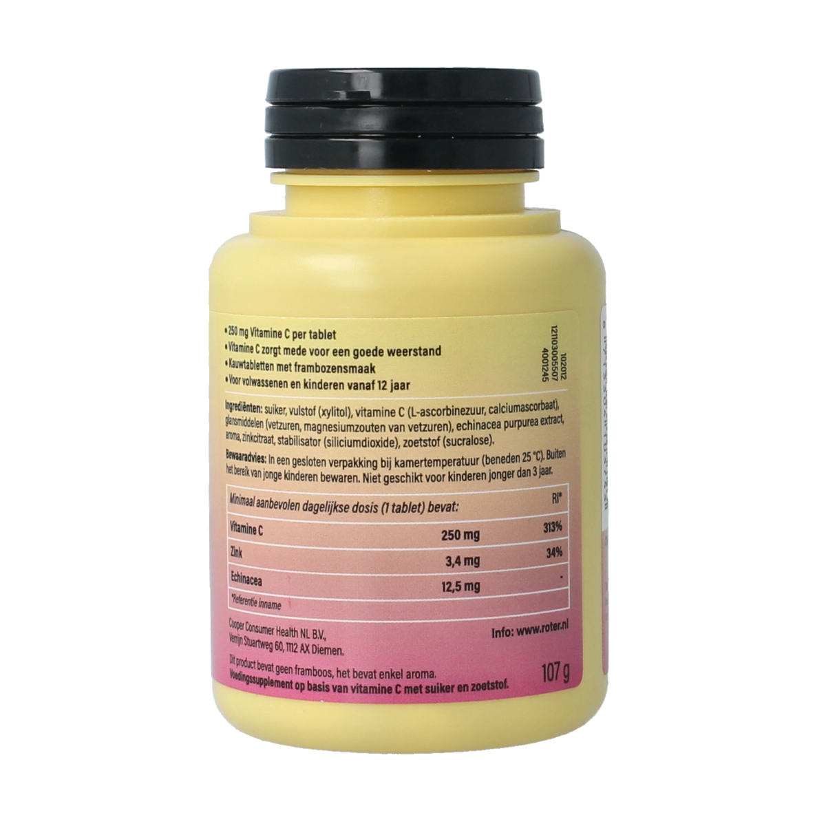 Roter Vitamine C weerstand forte 250mg 75.00 Tabletten