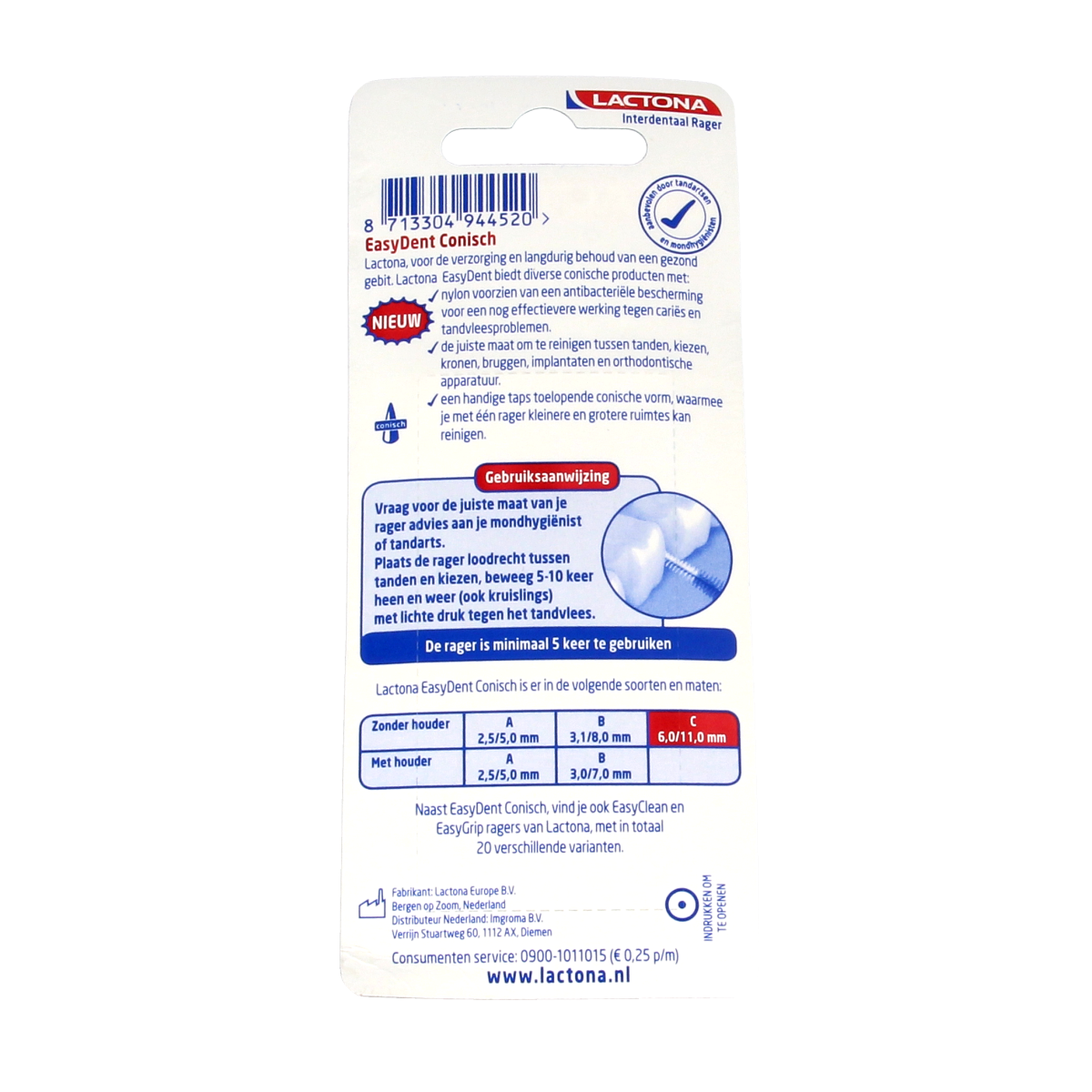 Lactona Easydent C 6-11mm 8.00 Stuks