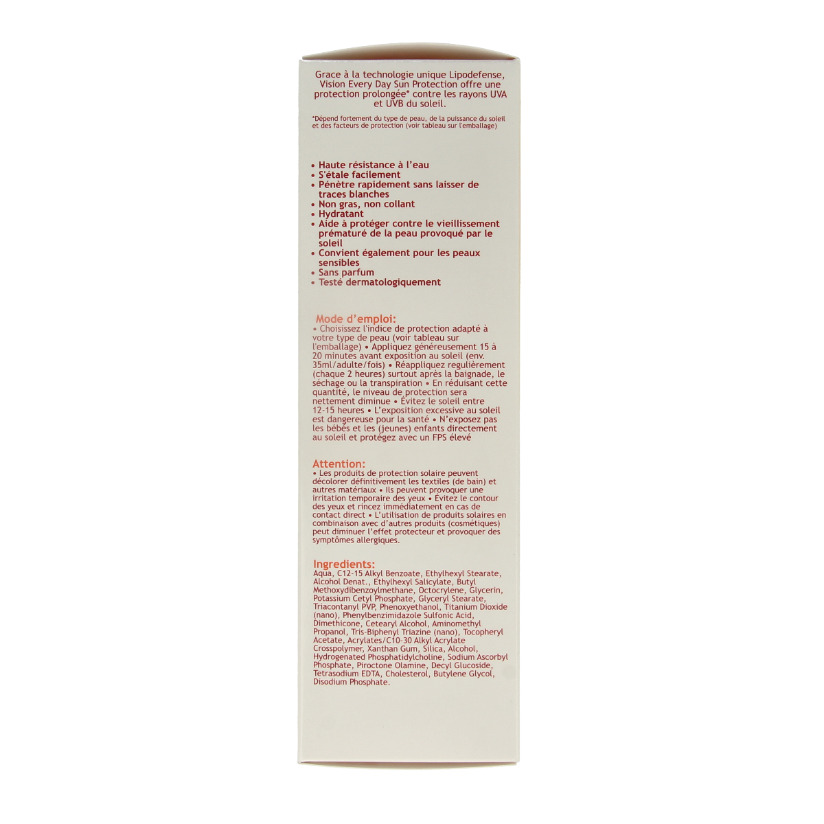 Vision High medium SPF20 180.00 Milliliter