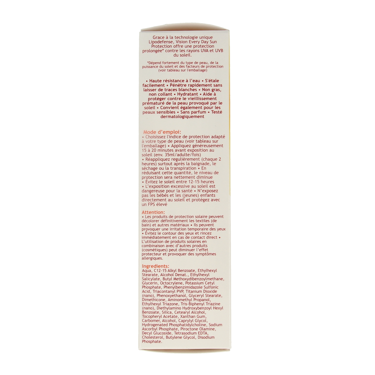 Vision High SPF30 90.00 Milliliter