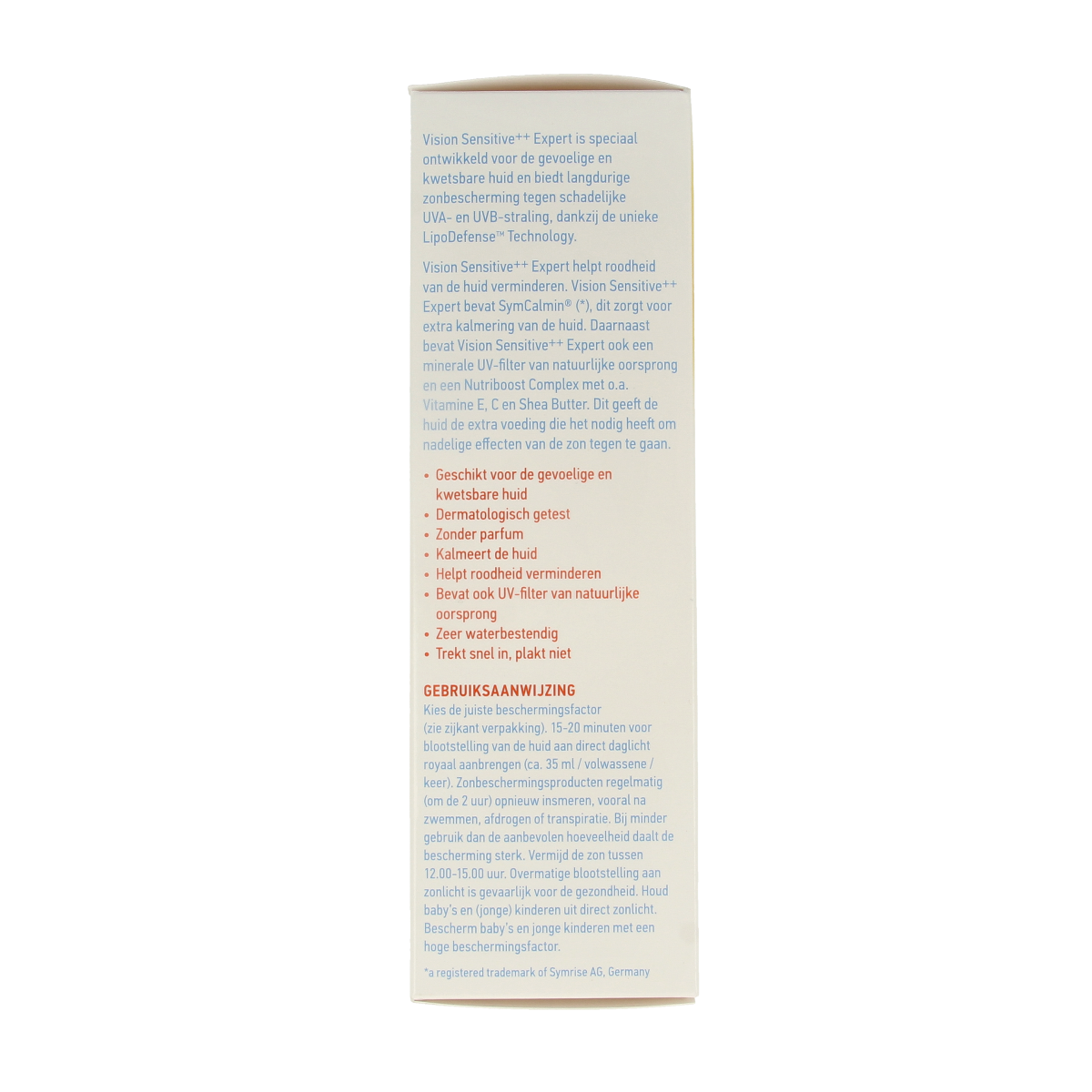 Vision High sensitive SPF50+ 185.00 Milliliter