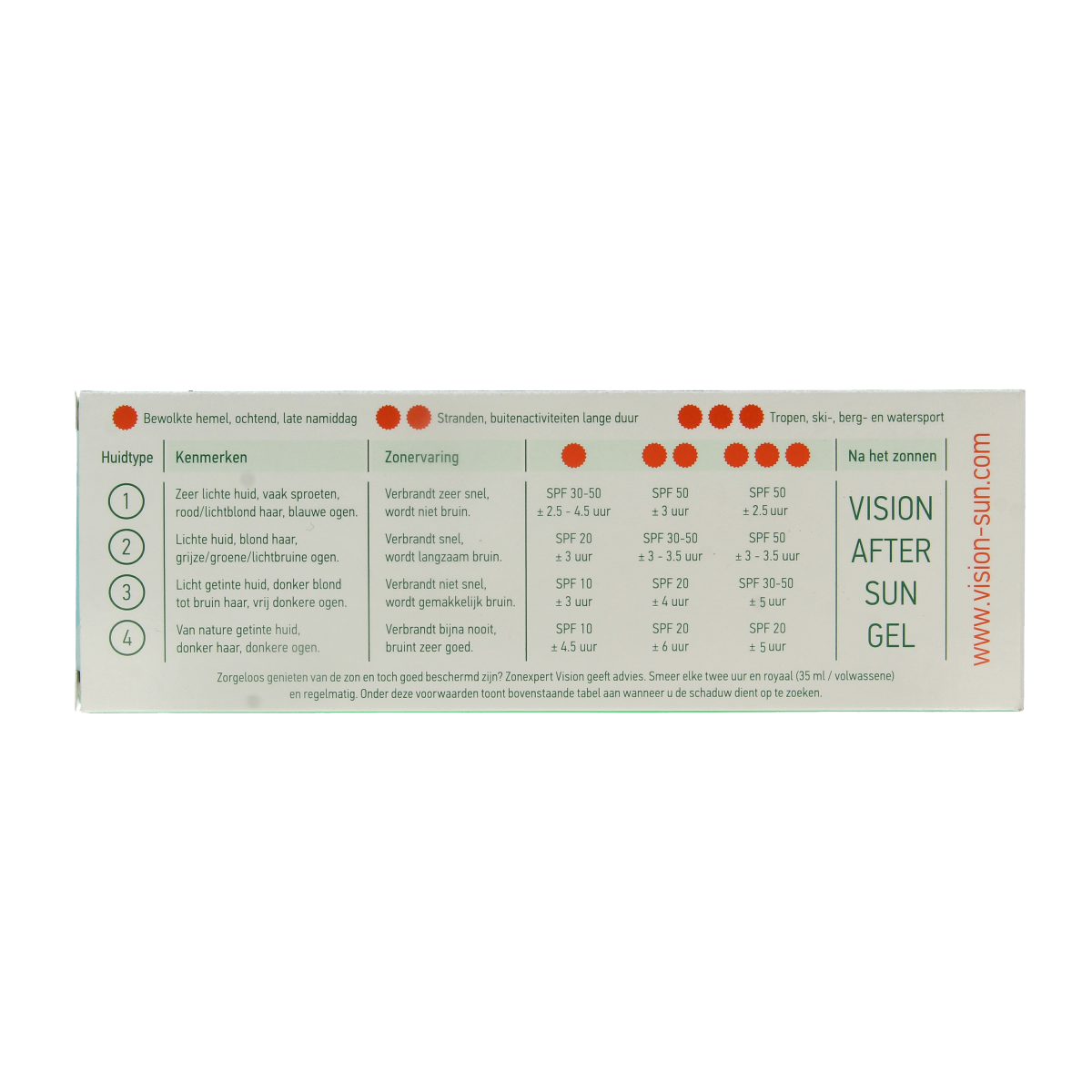 Vision Aftersun aloe vera gel 180.00 Milliliter