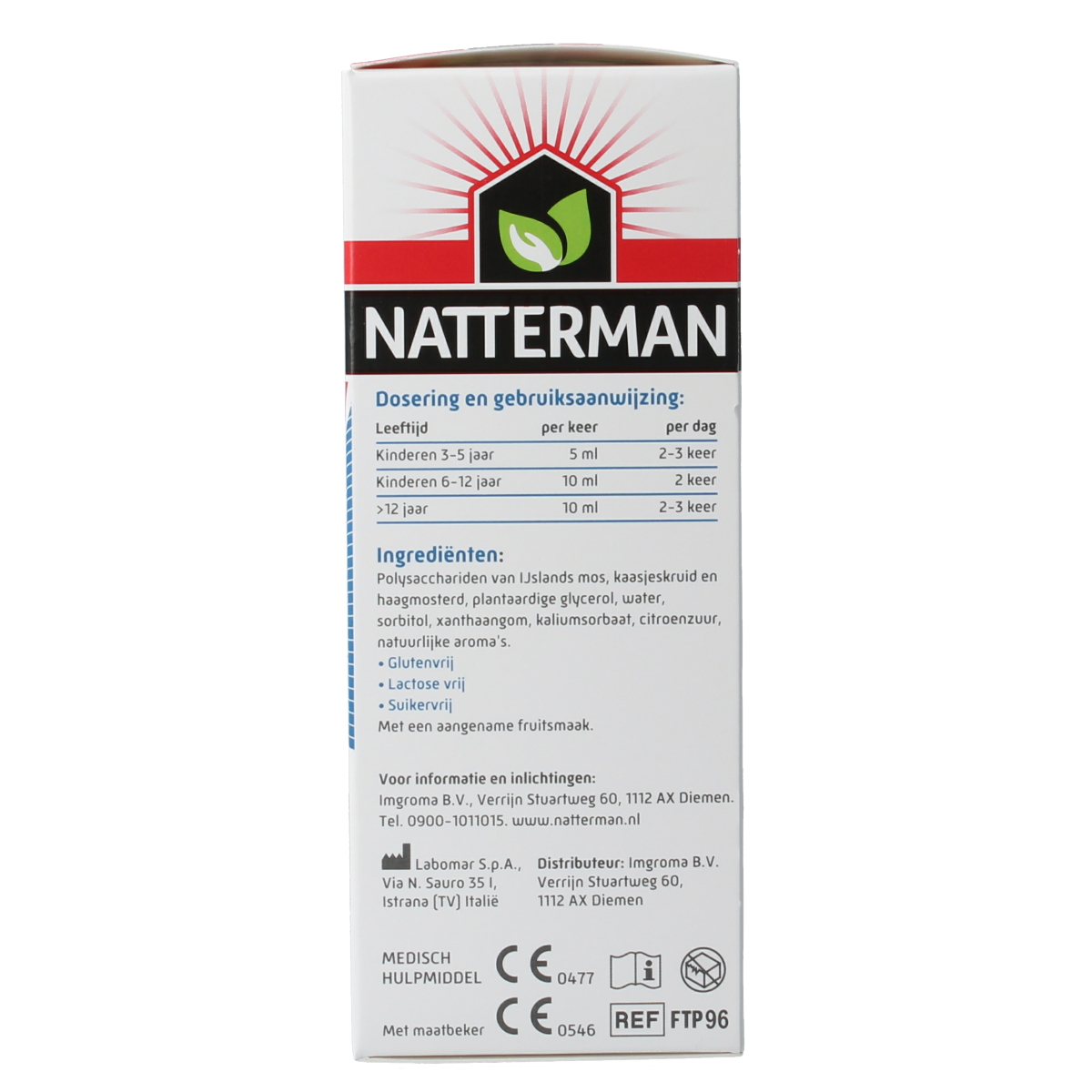 Natterman Hoest drank alle hoest suikervrij 120.00 Milliliter