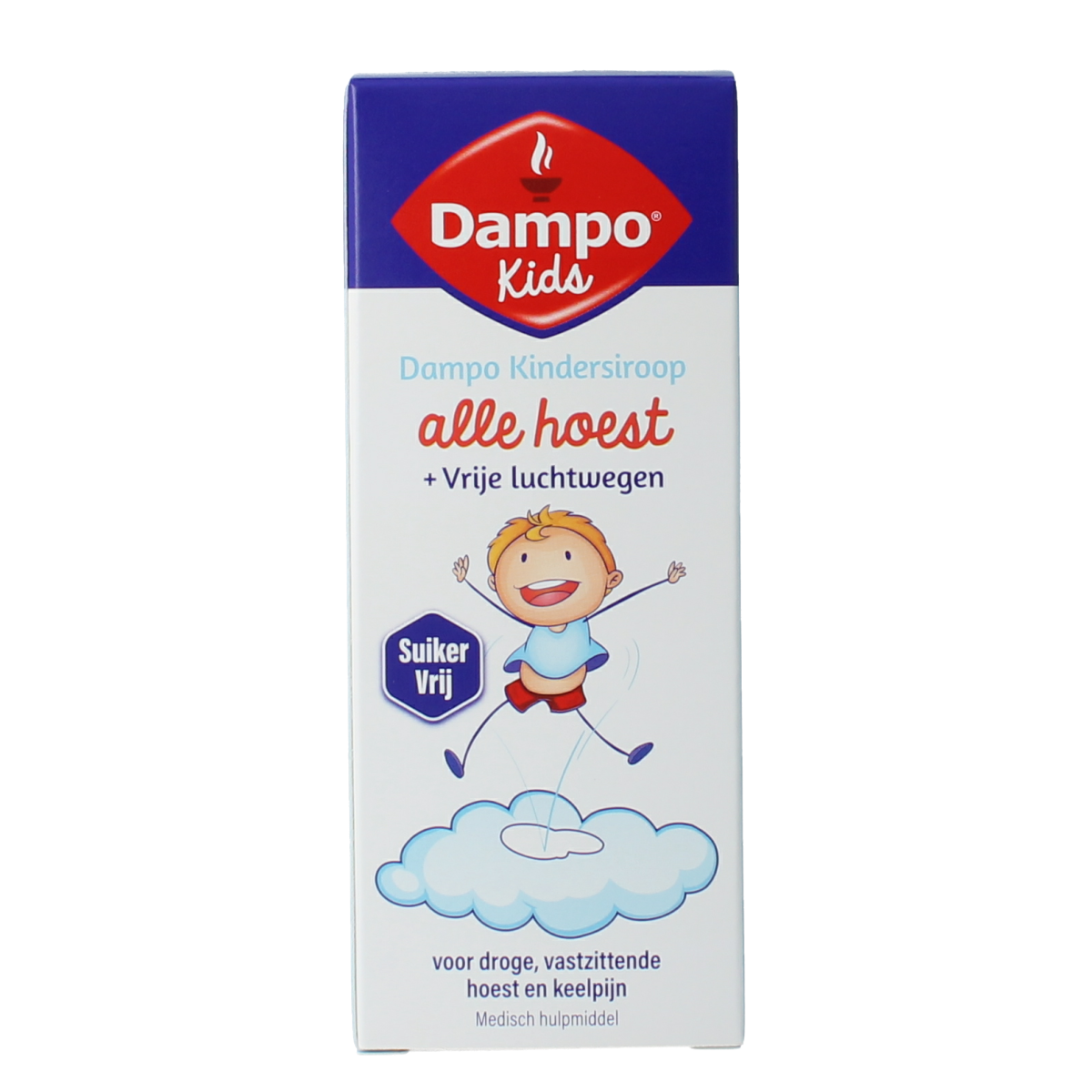 Dampo Kindersiroop alle hoest suikervrij 120.00 Milliliter