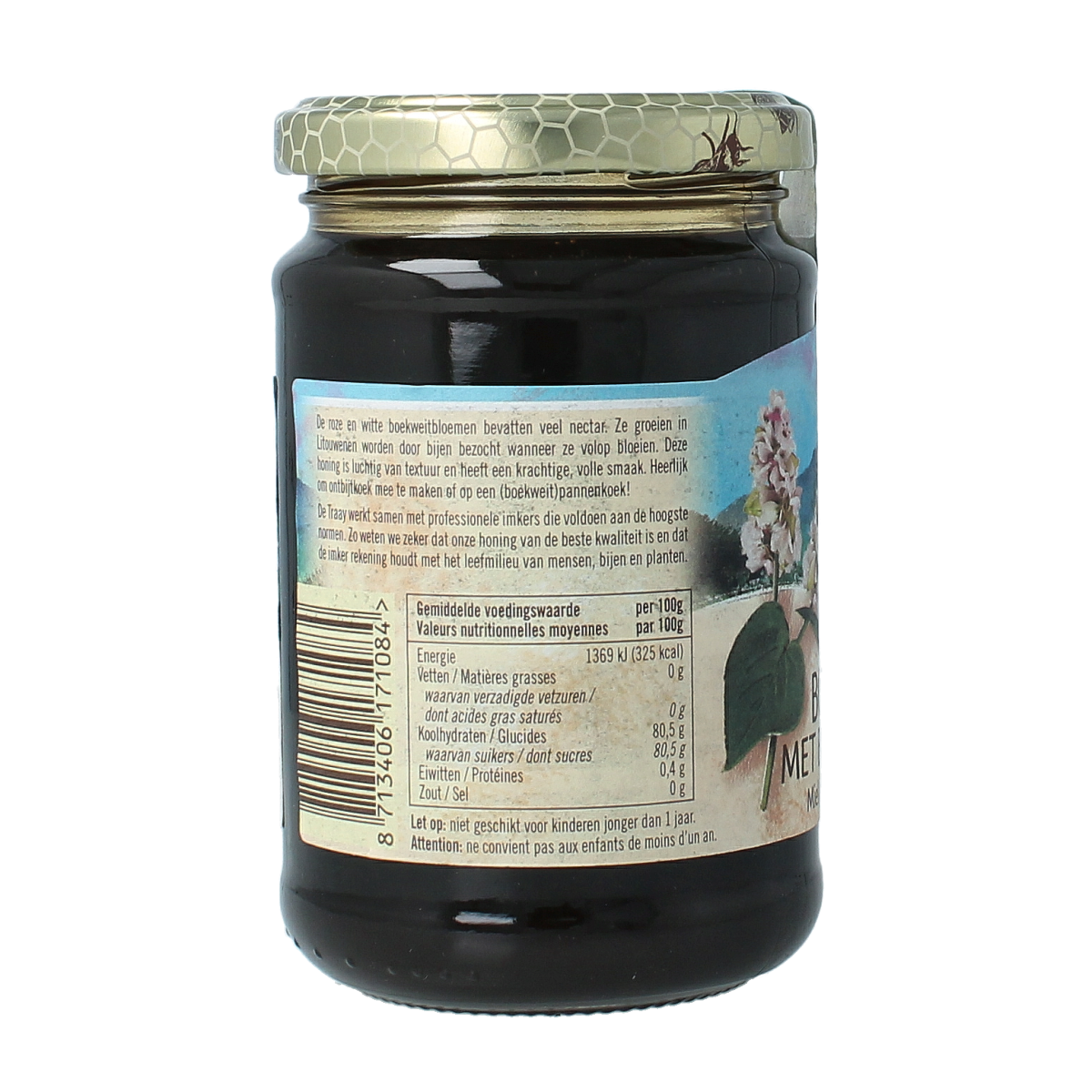 de Traay Boekweit met bloemenhoning 350.00 Gram