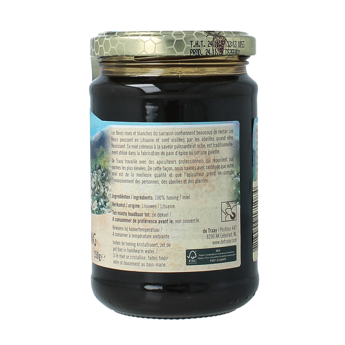 de Traay Boekweit met bloemenhoning 350.00 Gram