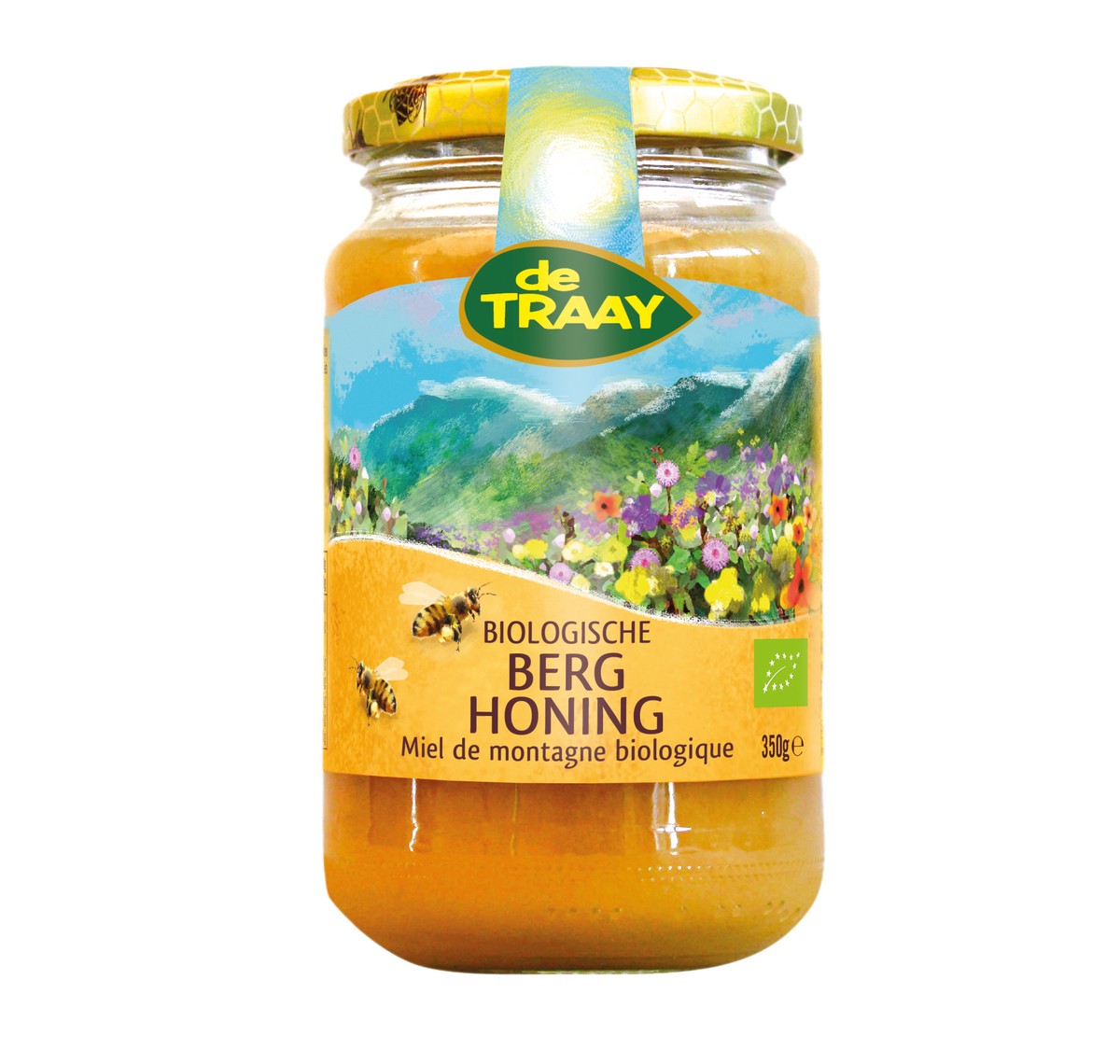 de Traay Berg honing eko bio 350.00 Gram