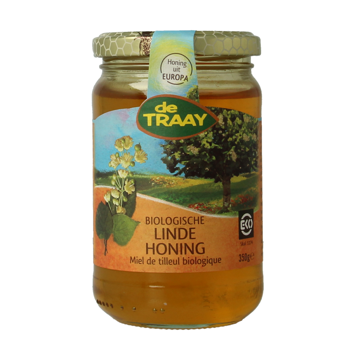 de Traay Linde honing bio 350.00 Gram