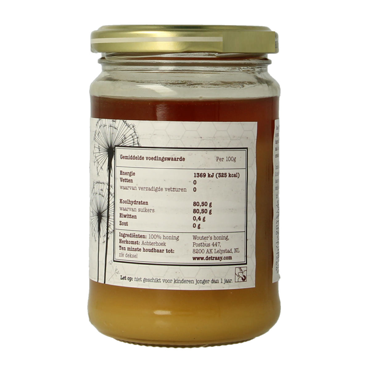 de Traay Wouters streekhoning Achterhoek 350.00 Gram