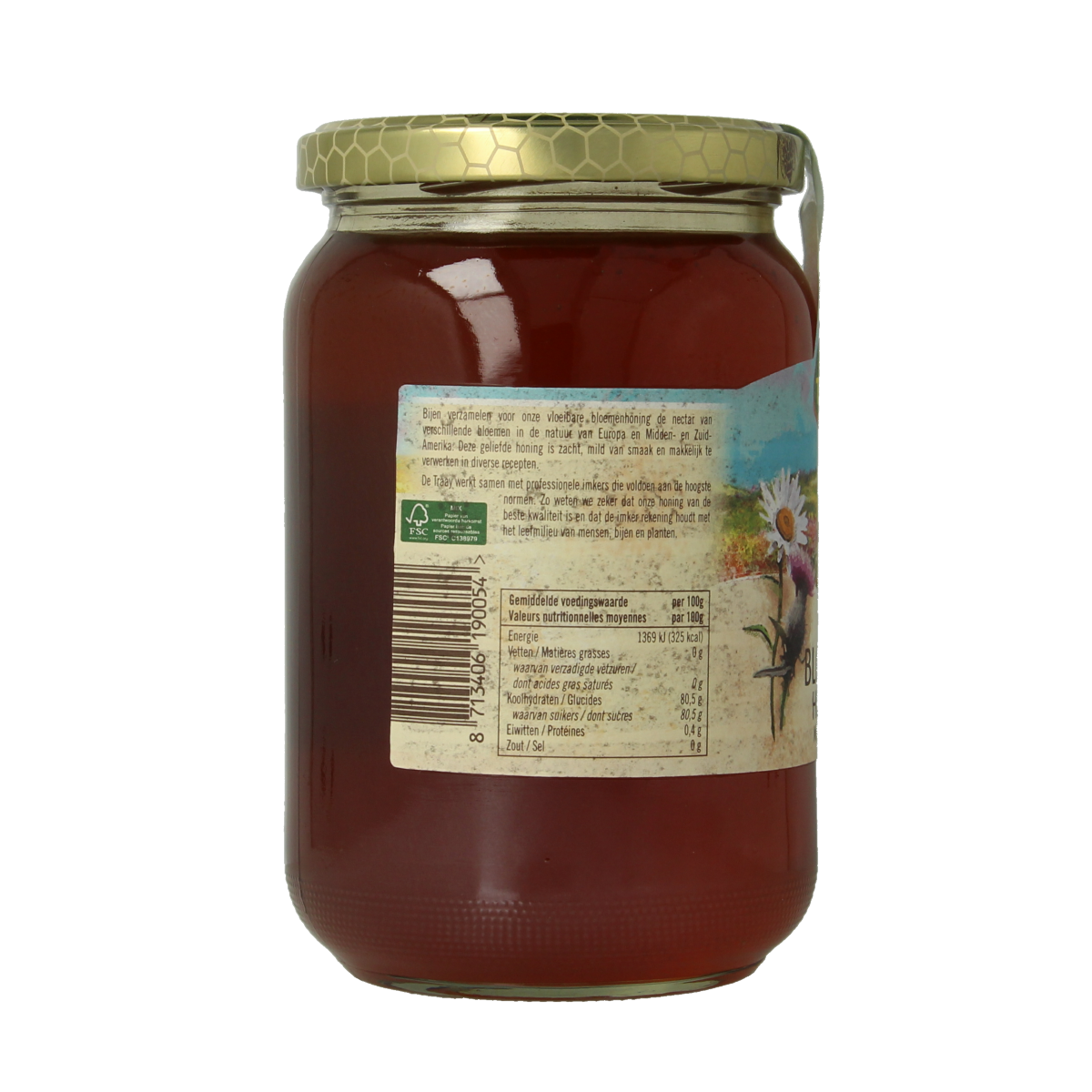 de Traay Bloemenhoning vloeibaar 900.00 Gram
