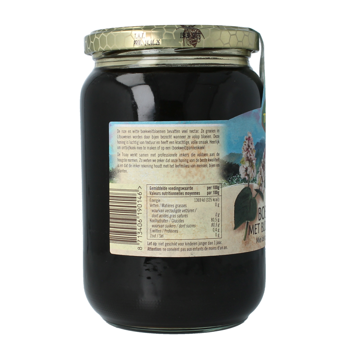 de Traay Boekweit- met bloemenhoning 900.00 Gram