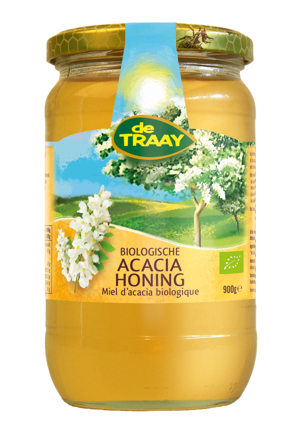de Traay Acaciahoning bio 900.00 Gram