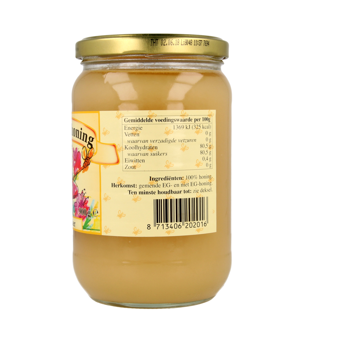De Imker Bloemenhoning creme 900.00 Gram