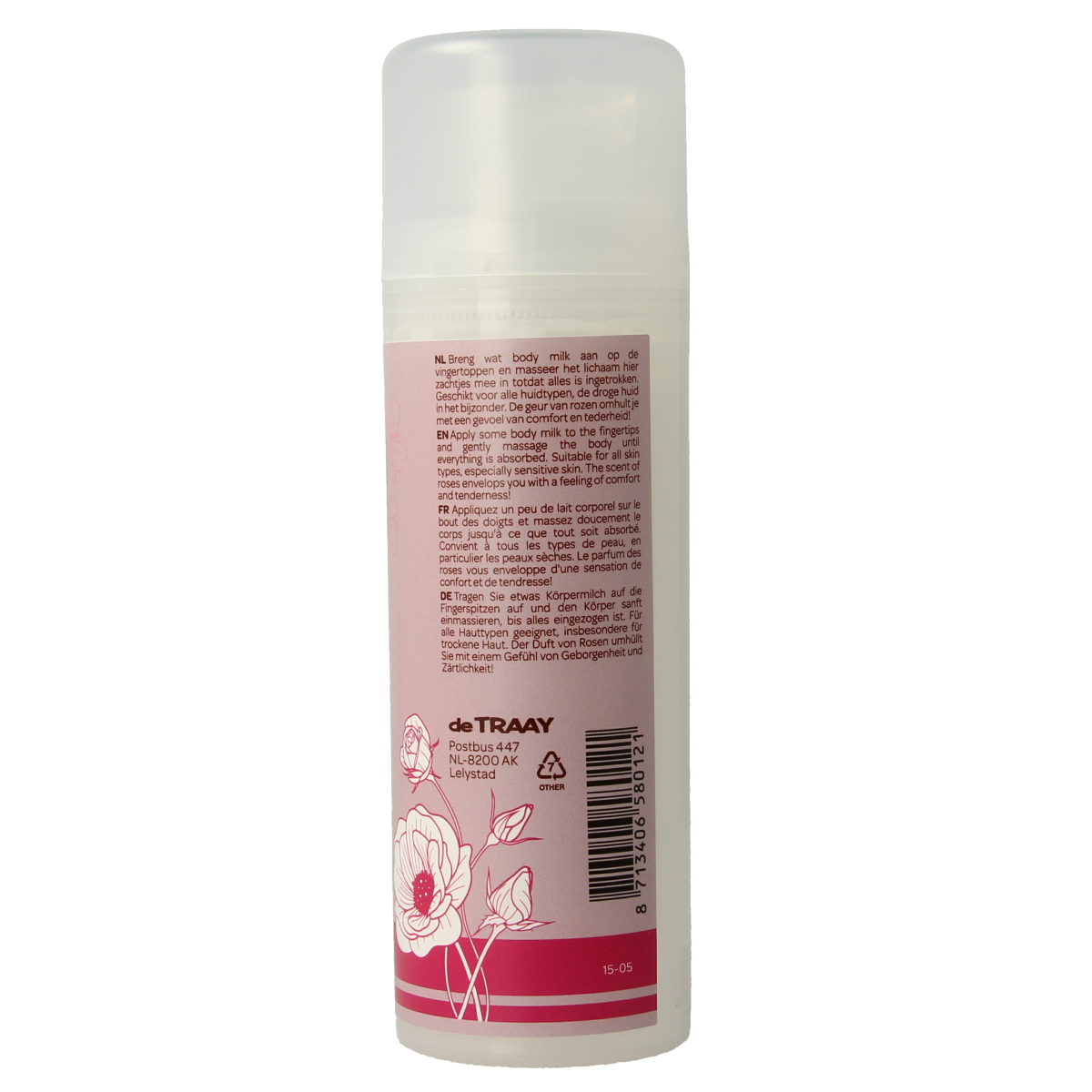 Traay Bee Honest Bodymilk rozen 150.00 Milliliter