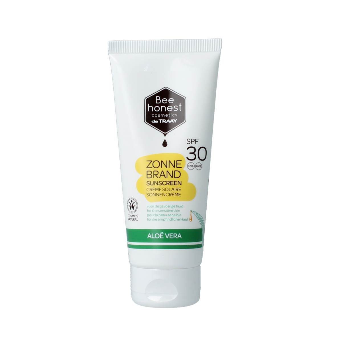 Traay Bee Honest Zonnebrand aloe & honing SPF30 100.00 Milliliter