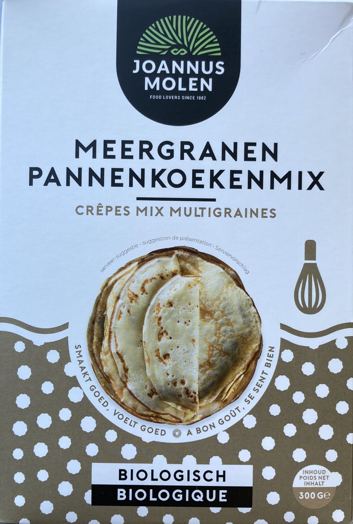 Joannusmolen Pannenkoekmix meergranen bio 300.00 Gram