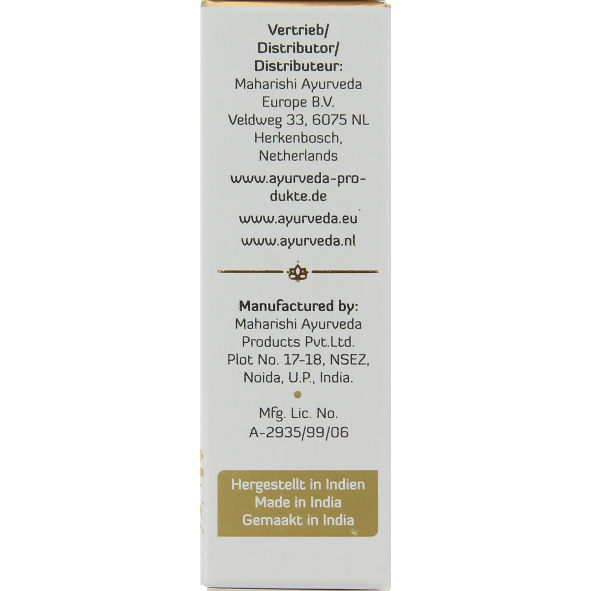 Maharishi Ayurv Neusolie nasya olie MP16 10.00 Milliliter