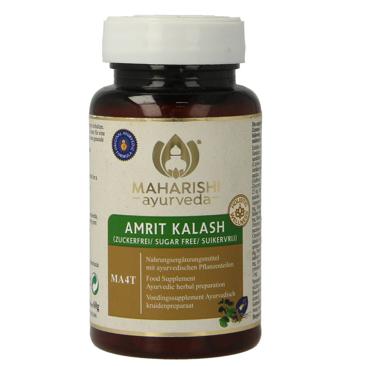 Maharishi Ayurv Amrit kalash MA 4T suikervrij 60.00 Tabletten
