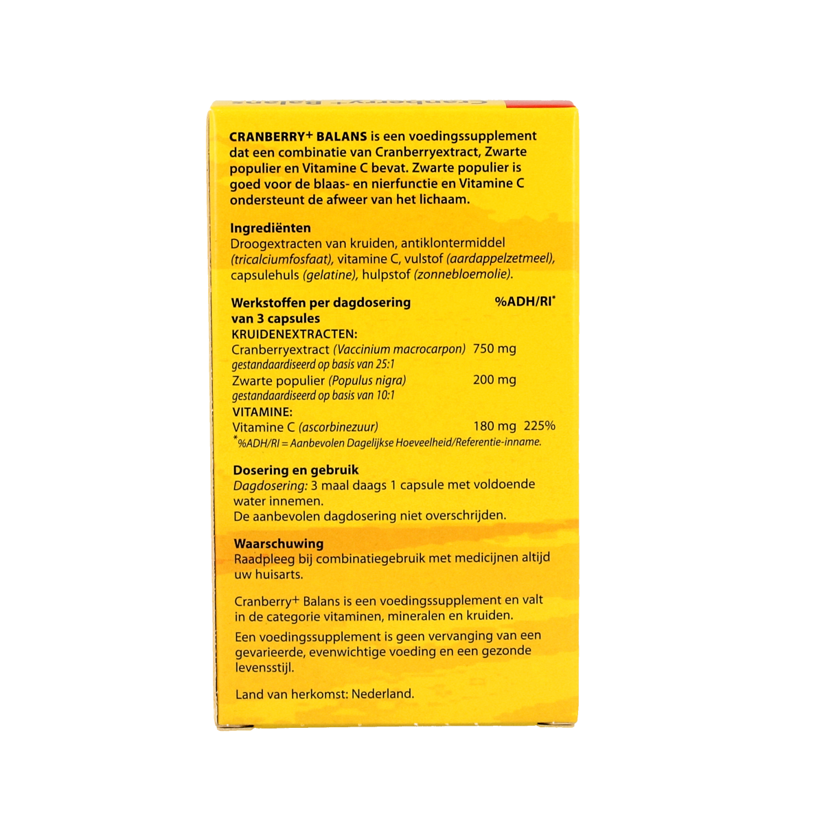Bloem Cranberry+ balans 60.00 Capsules
