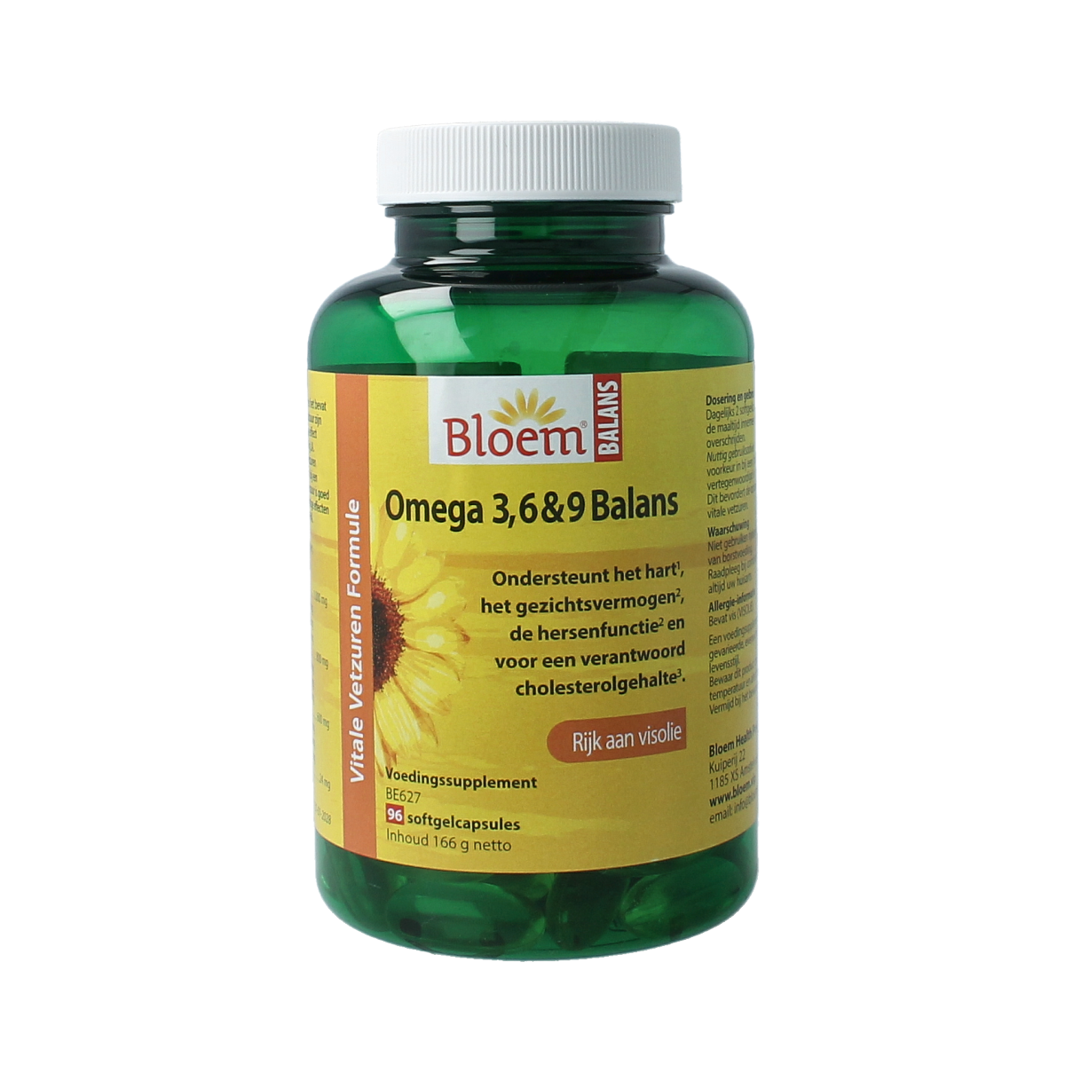 Bloem Omega 3 6 & 9 balans 96.00 Softgels