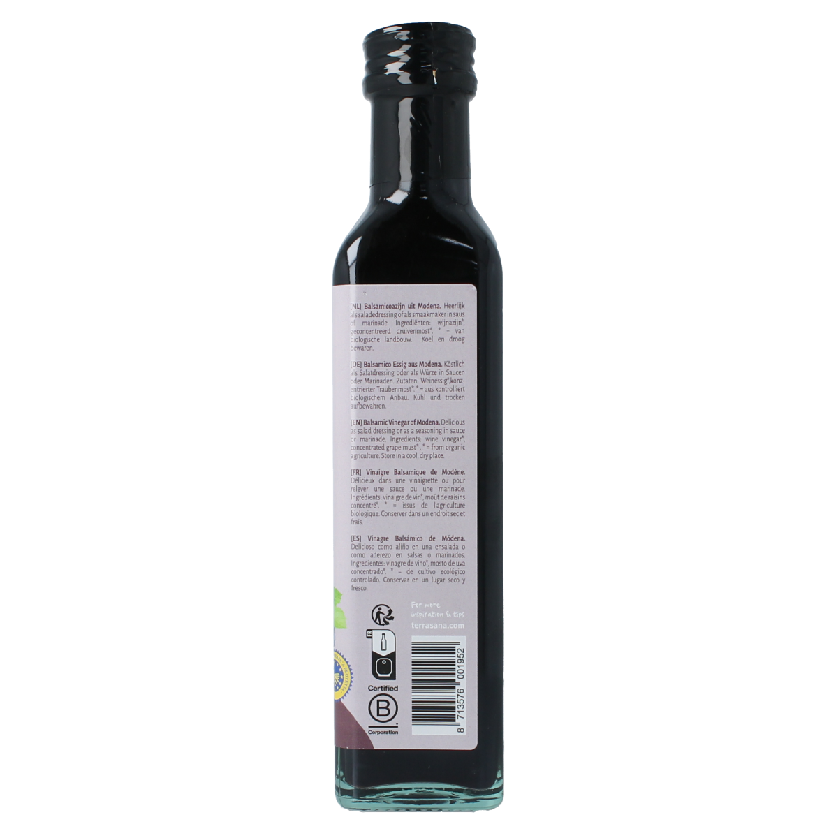TerraSana Aceto balsamico di modena bio 250.00 Milliliter