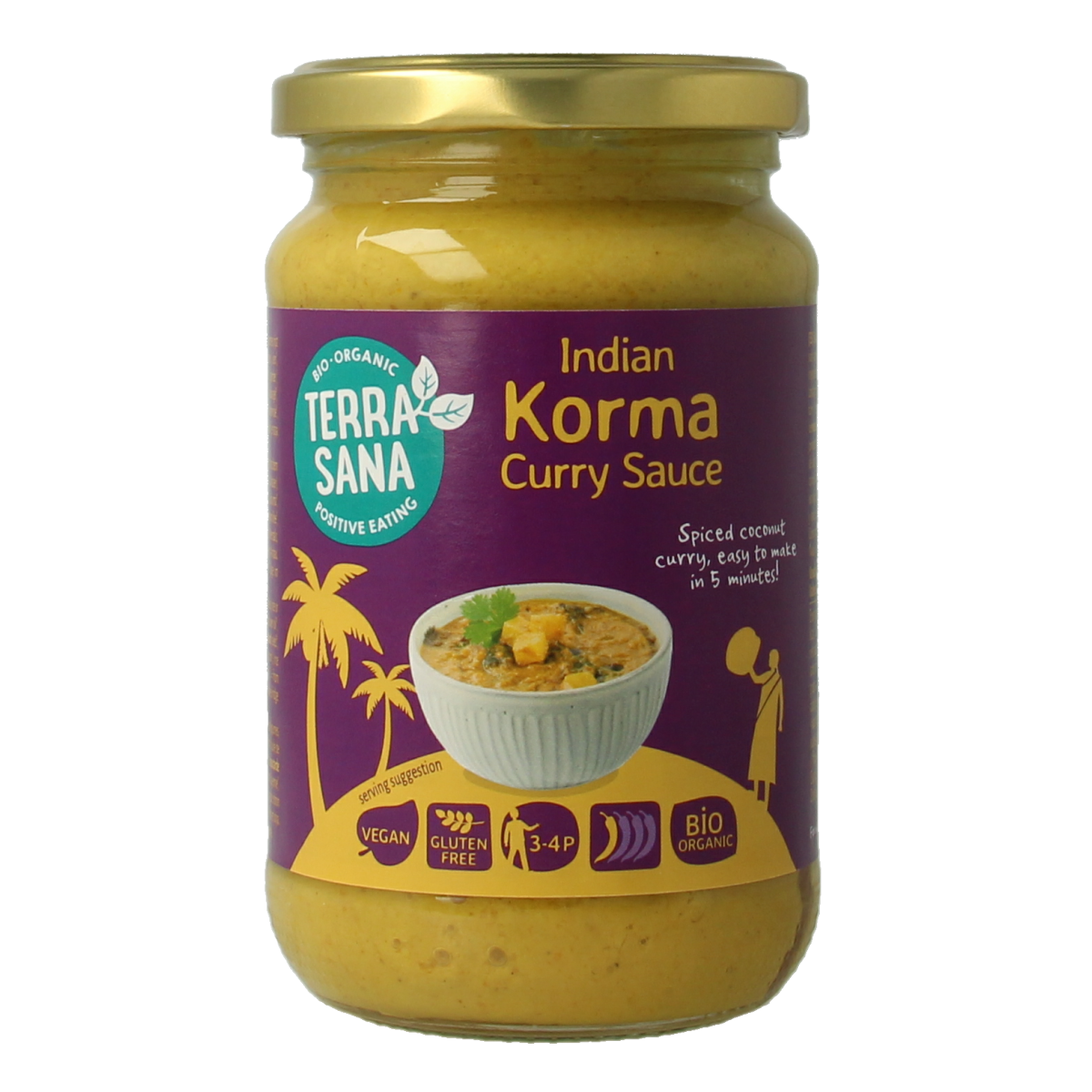 TerraSana Curry sauce korma bio 350.00 Gram