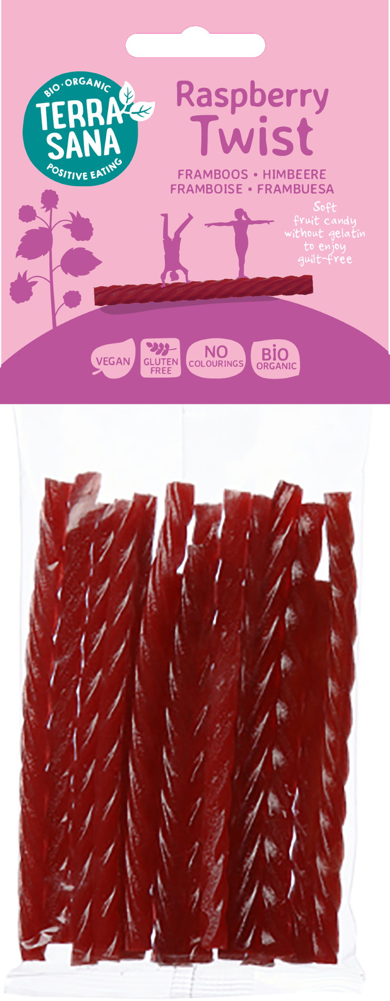 TerraSana Framboos kabels twists bio 75.00 Gram