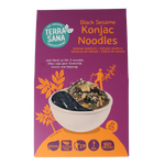 TerraSana Konjak noodles zwarte sesam bio 250 Gram
