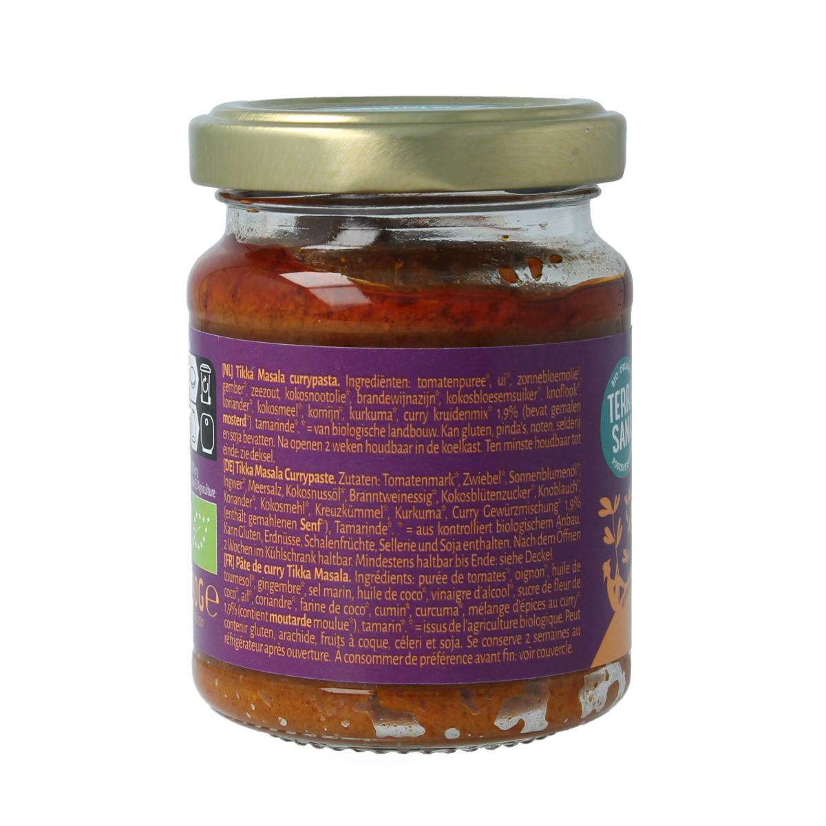TerraSana Indiase tikka masala currypasta 130.00 Gram