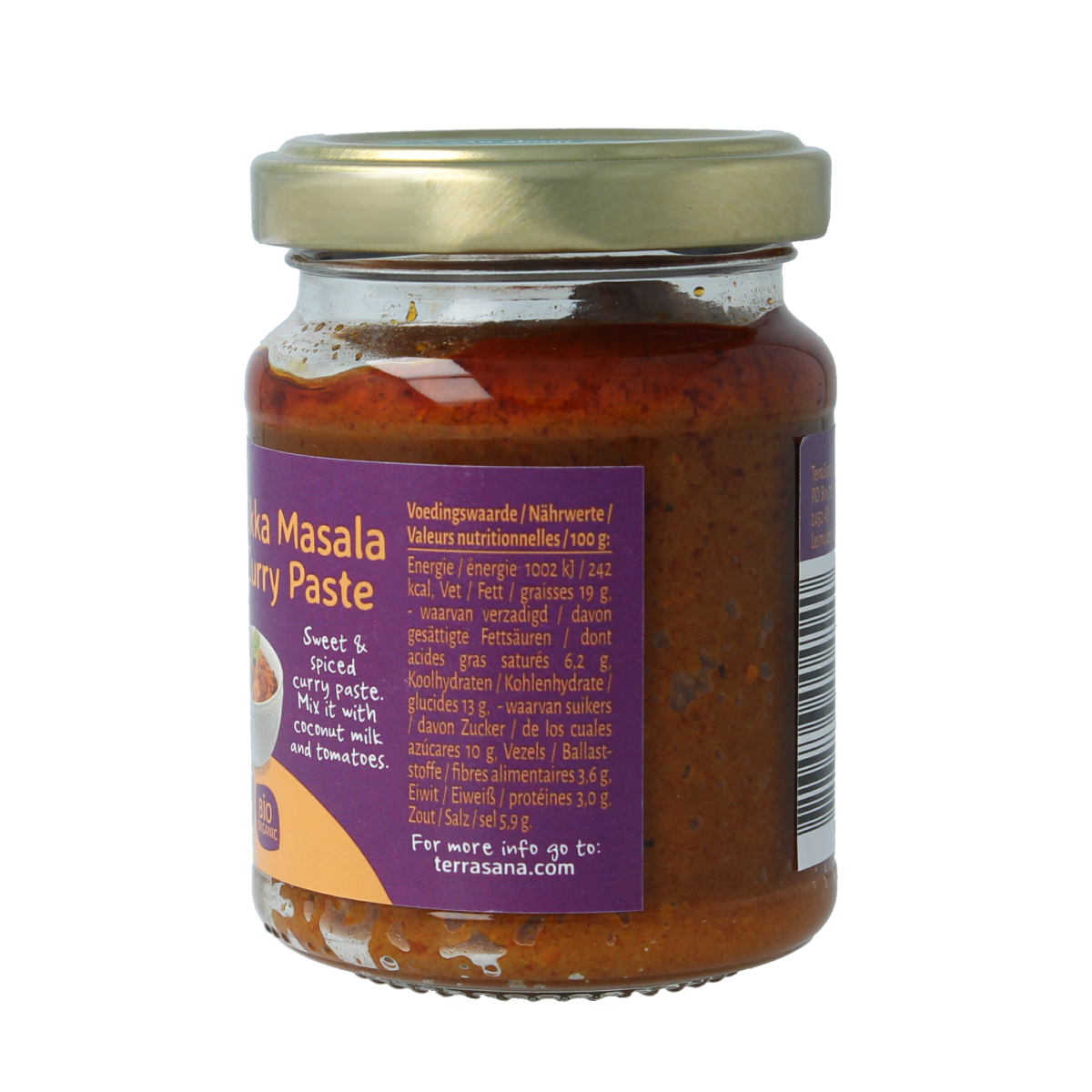 TerraSana Indiase tikka masala currypasta 130.00 Gram
