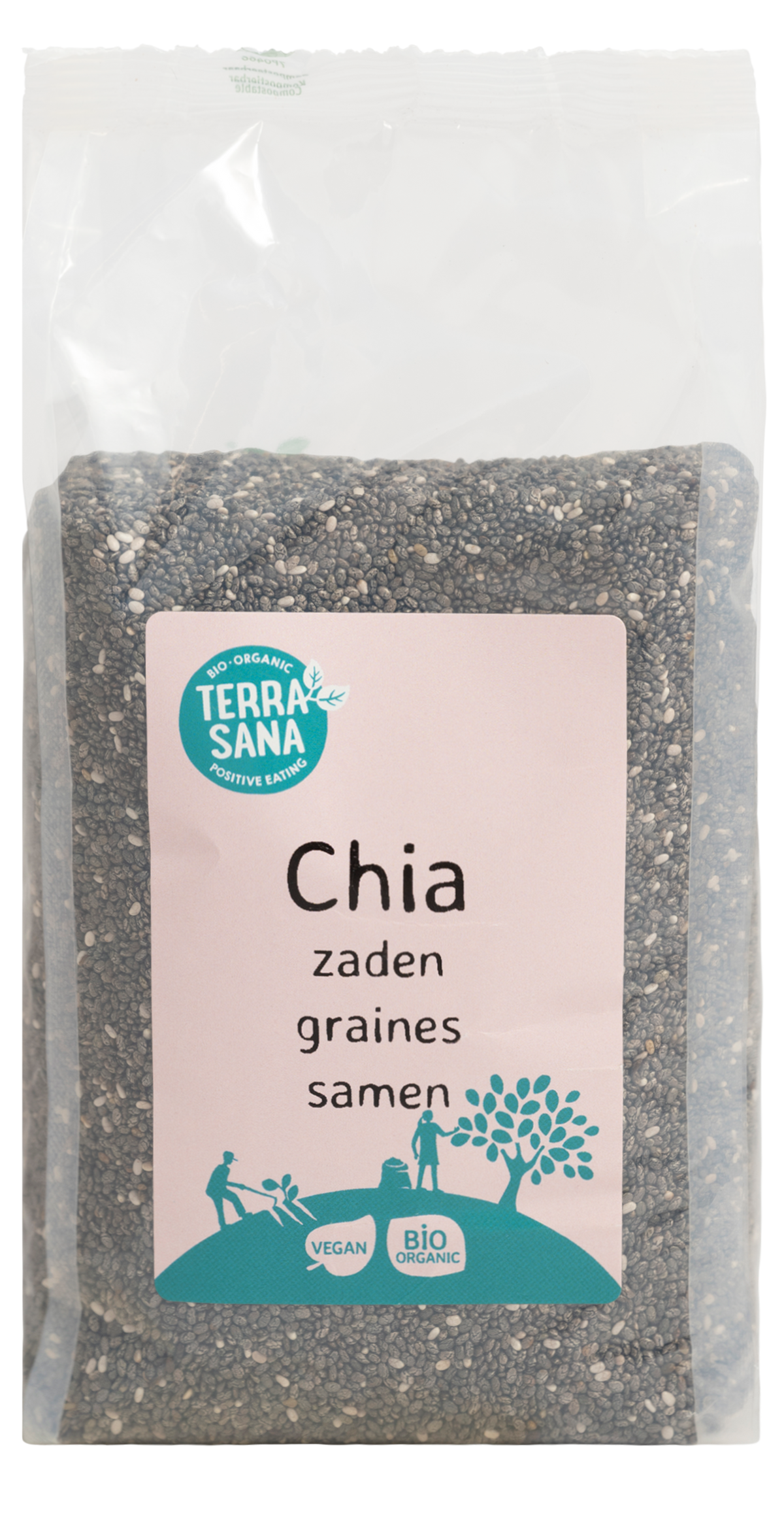TerraSana RAW Chia zaad zwart bio 300.00 Gram