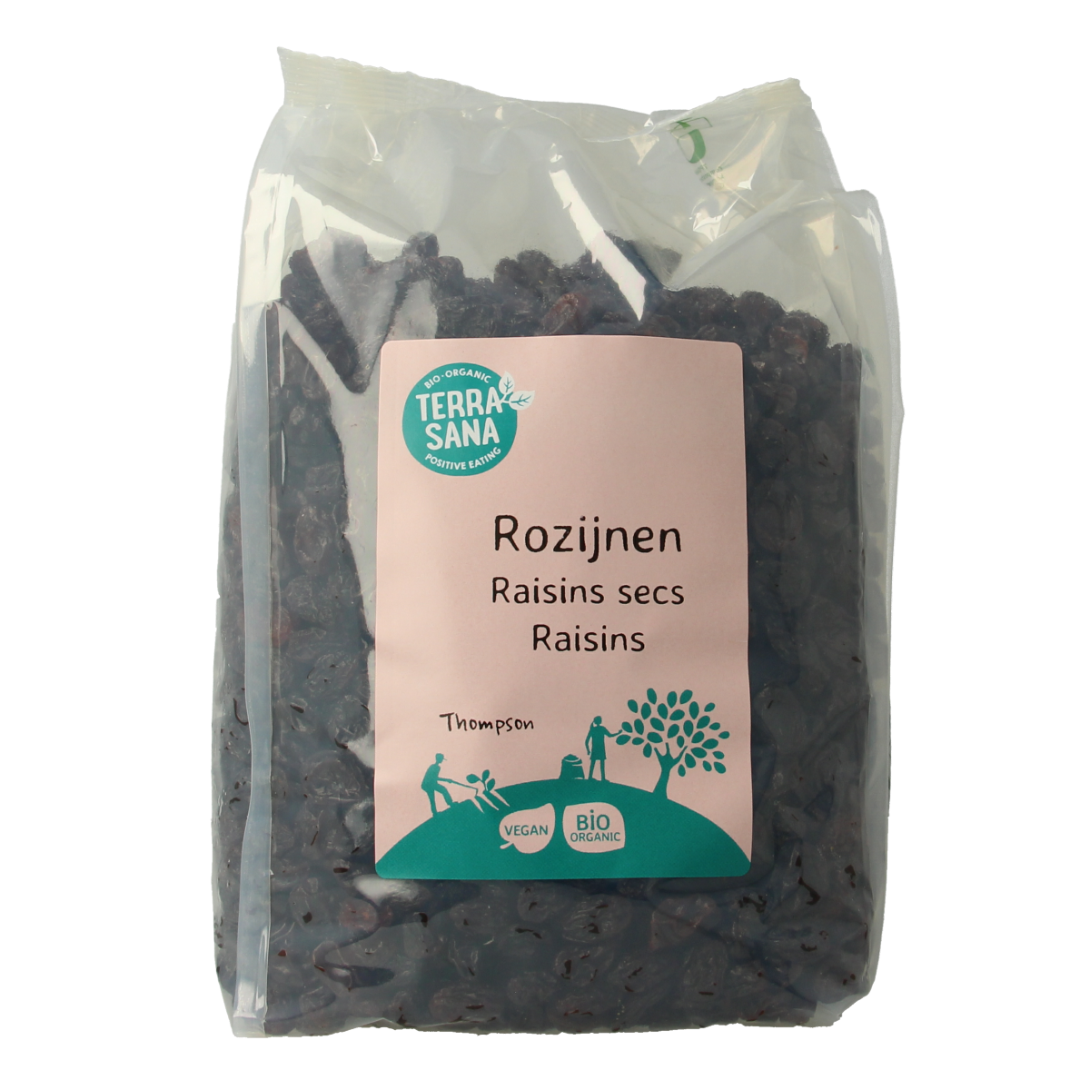 TerraSana RAW Rozijnen blue thompson bio 1.00 Kilogram