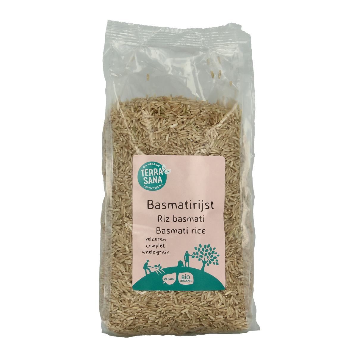 TerraSana Basmati rijst bruin bio 1.00 Kilogram