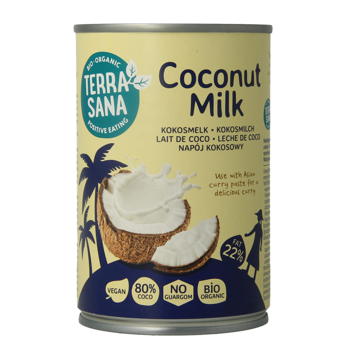 TerraSana Kokosmelk 22% vet bio 400.00 Milliliter