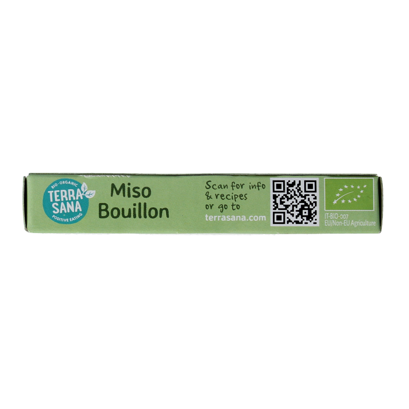 TerraSana Groente bouillon miso blokjes gistvrij bio 64 Gram