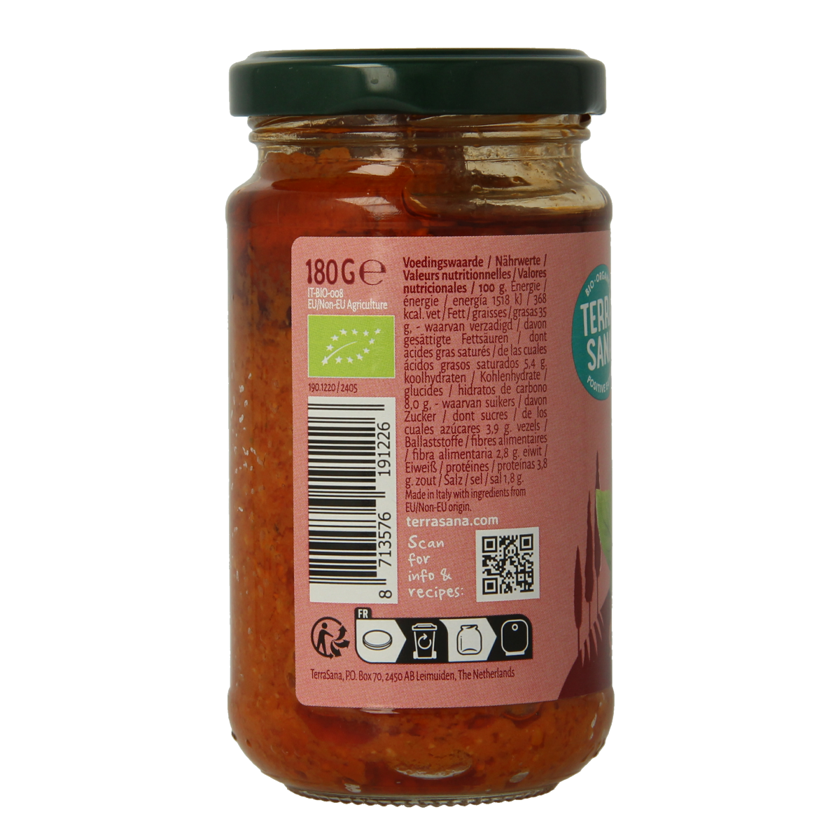 TerraSana Pesto rosso bio 180.00 Gram