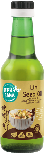 TerraSana Lijnzaadolie koudgeperst bio 250 Milliliter