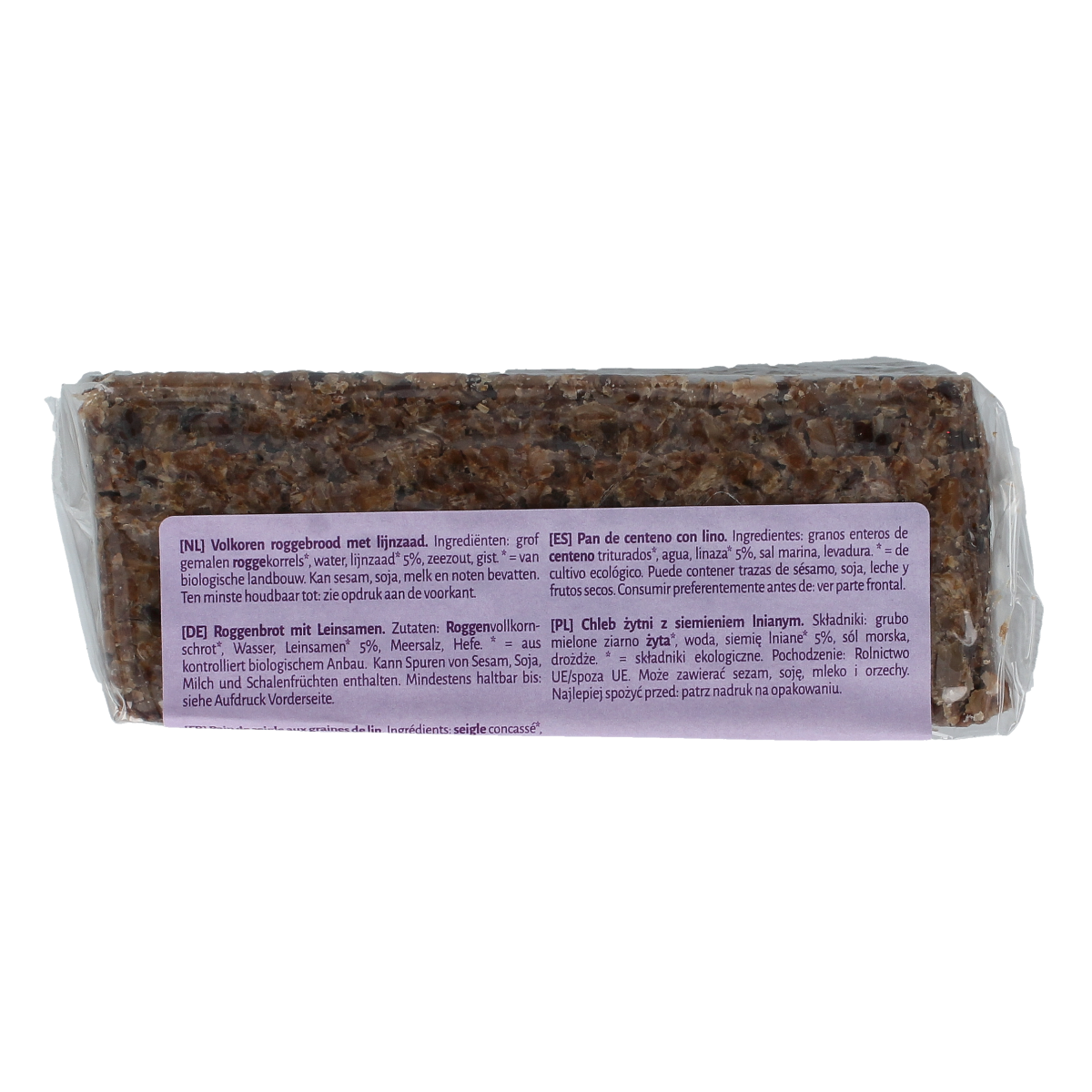 TerraSana Roggebrood lijnzaad bio 500.00 Gram
