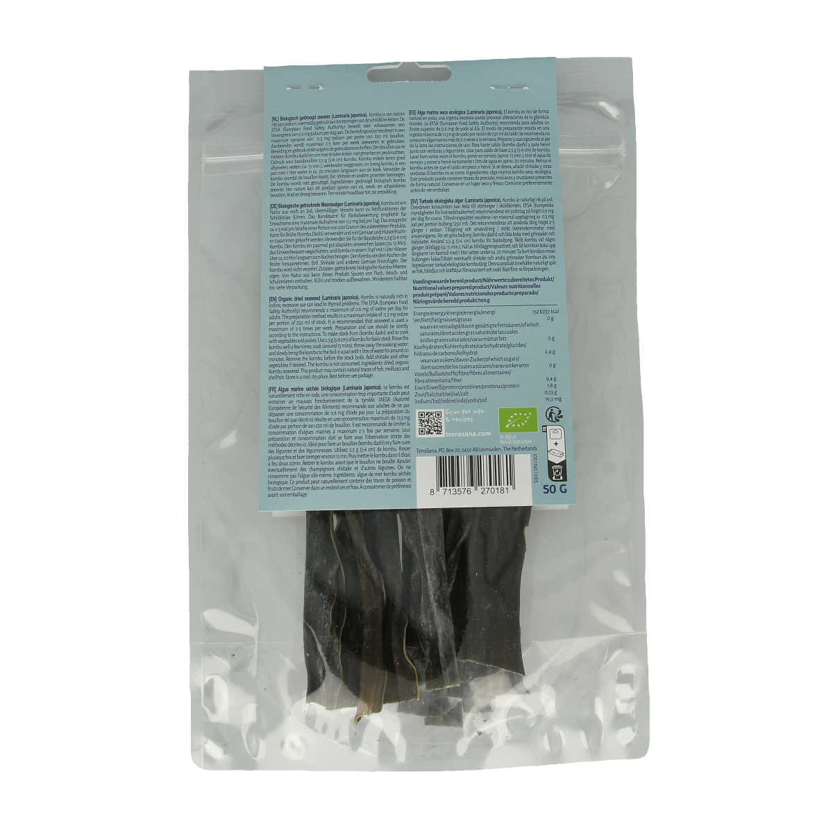 TerraSana Kombu bio 50.00 Gram