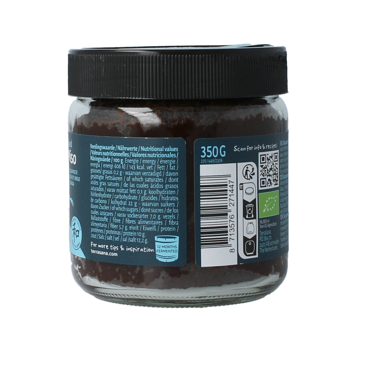TerraSana Mugi miso ongepasteuriseerd glas bio 350.00 Gram