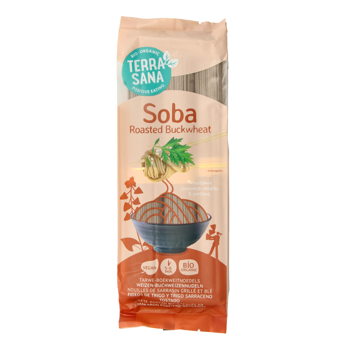 TerraSana Soba boekweit geroosterd bio 250.00 Gram